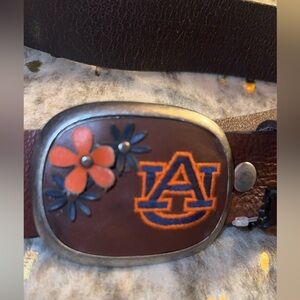 Auburn Tigers leather legacy belt. One size